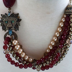 Heidi Daus BLING of the JUNGLE Lion Multi NECKLACE